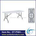Outdoor long dining table / plastic folding long dining table set